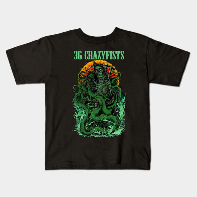 36 CRAZYFISTS BAND Kids T-Shirt by Angelic Cyberpunk